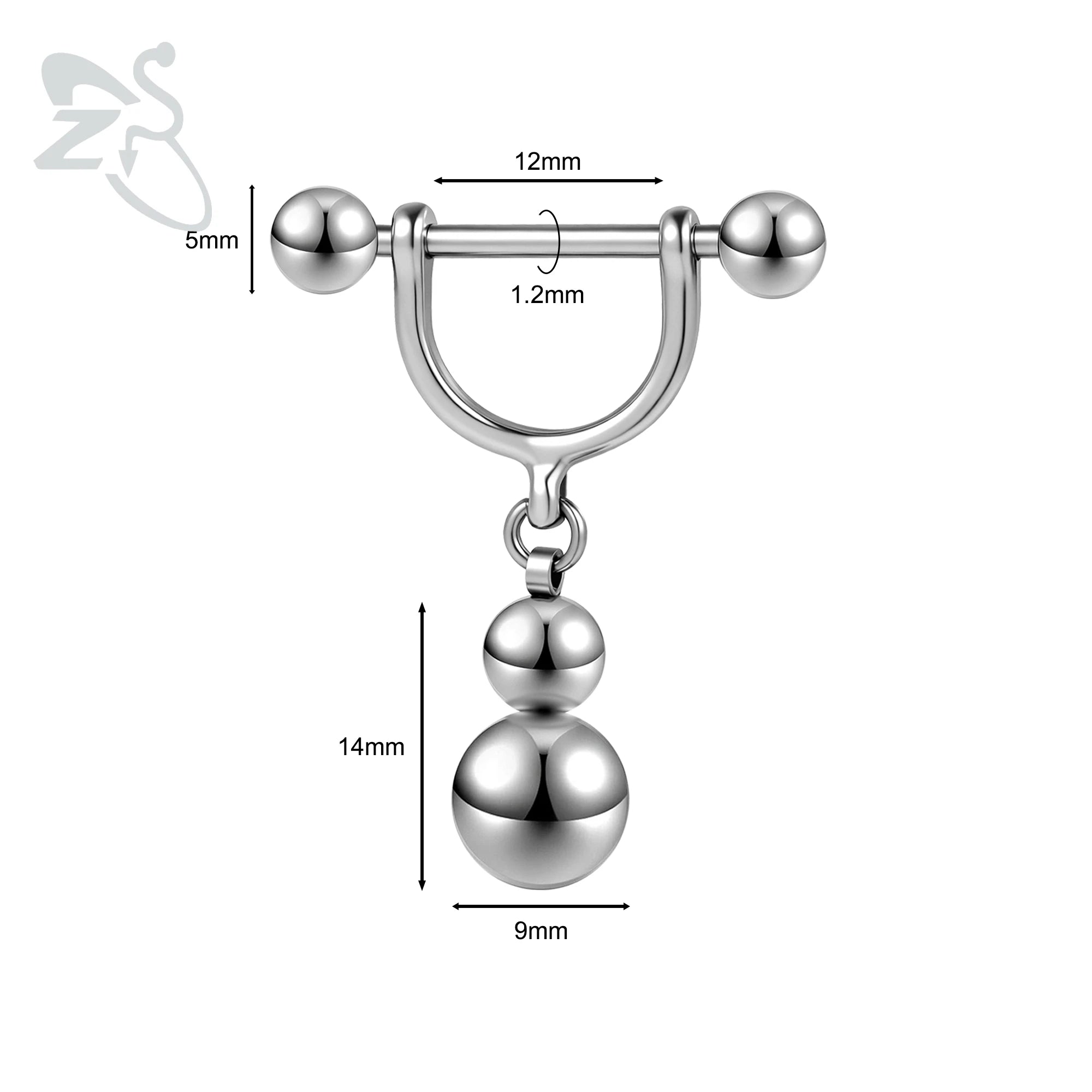 Orbe Nipple Barbell