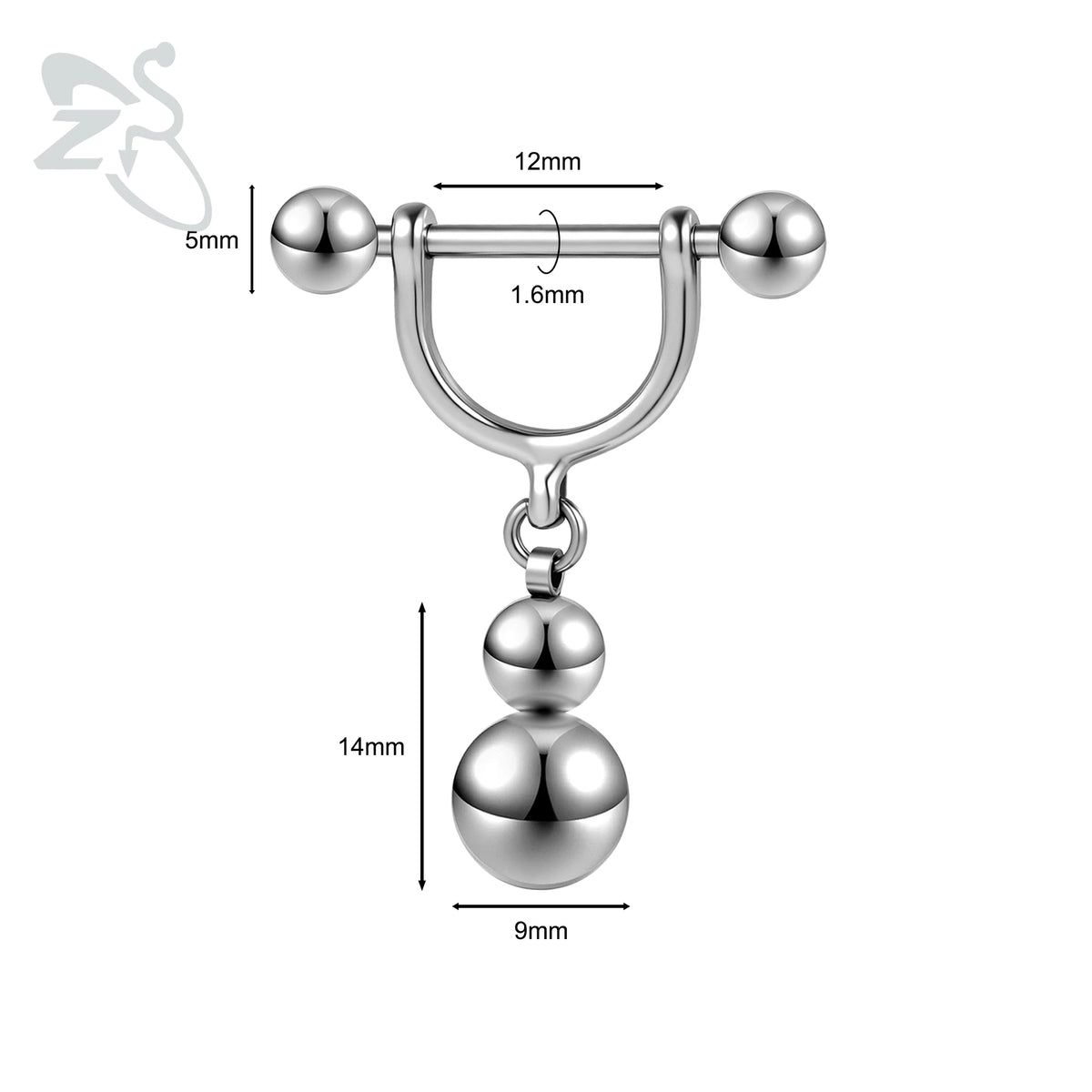 Orbe Nipple Barbell