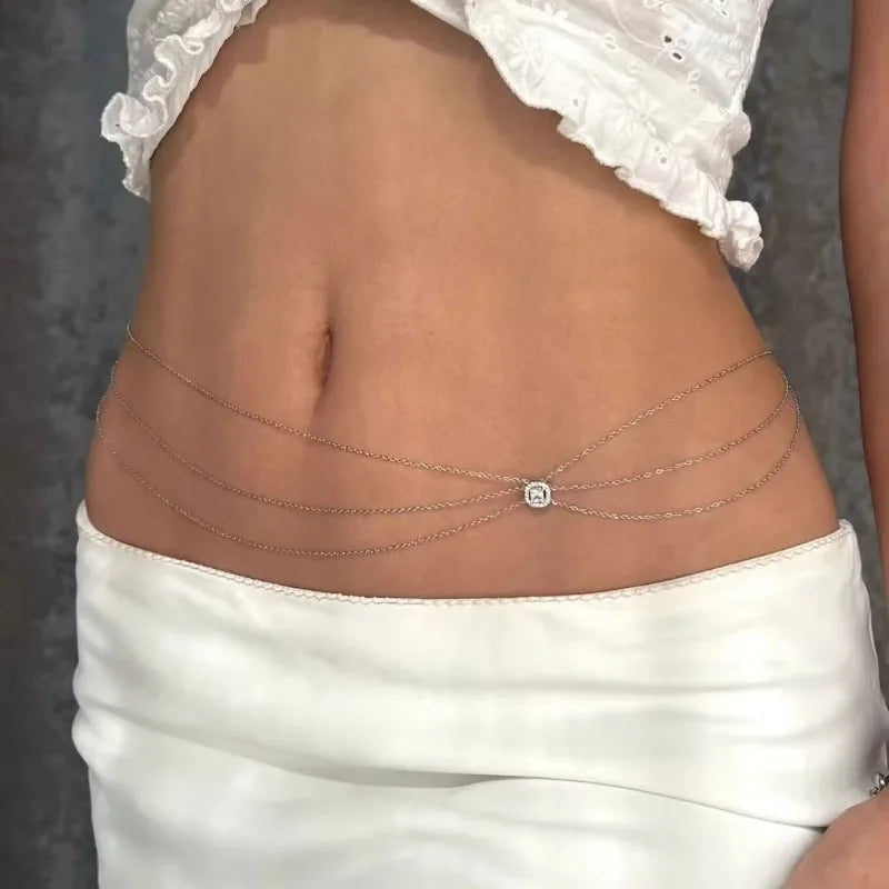 Trois Layered Waist Chain
