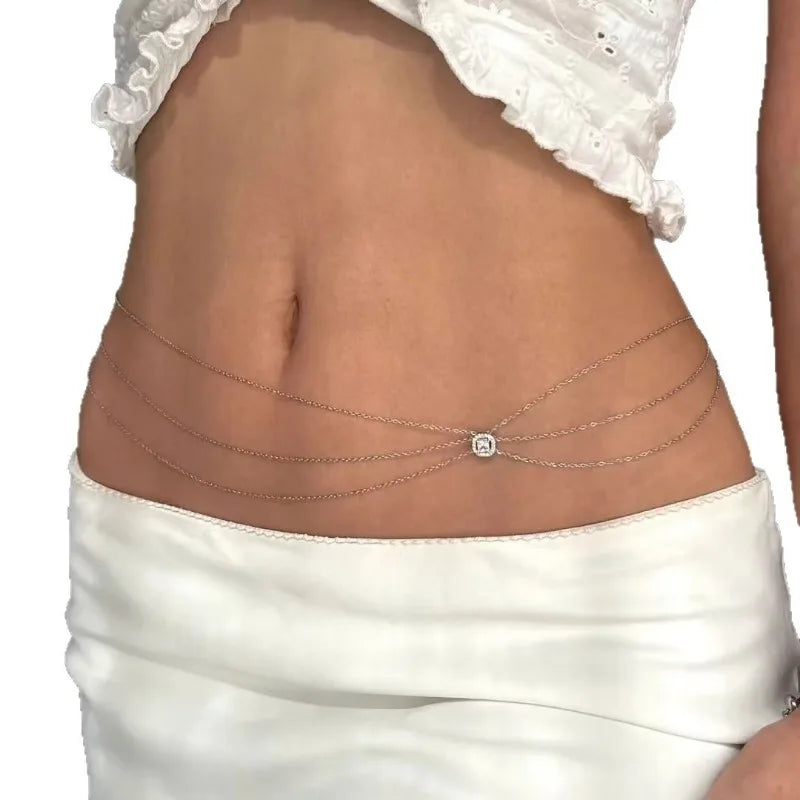 Trois Layered Waist Chain