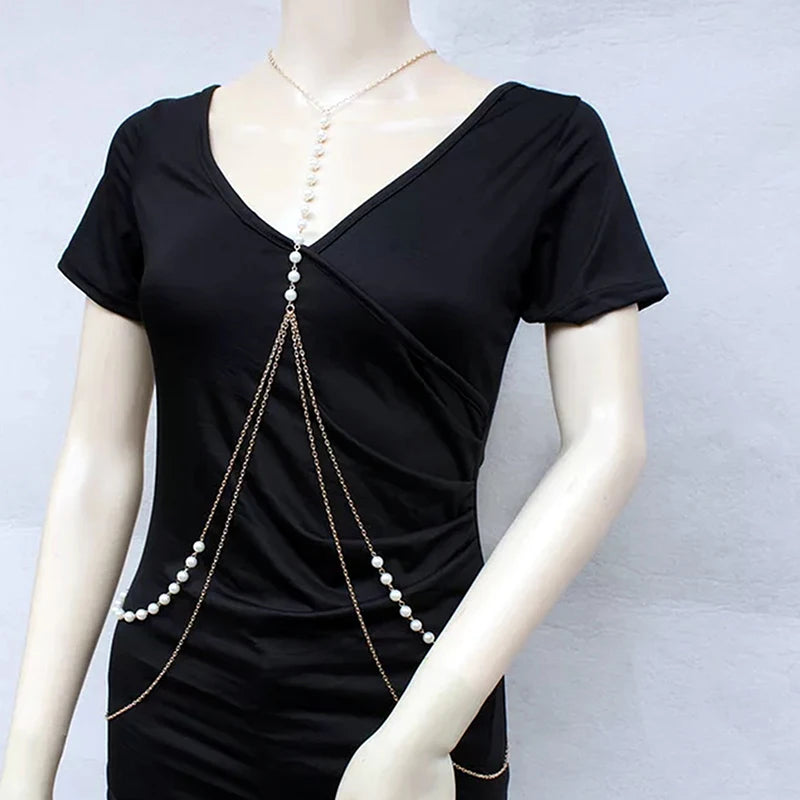 Marée Pearl Waist Chain