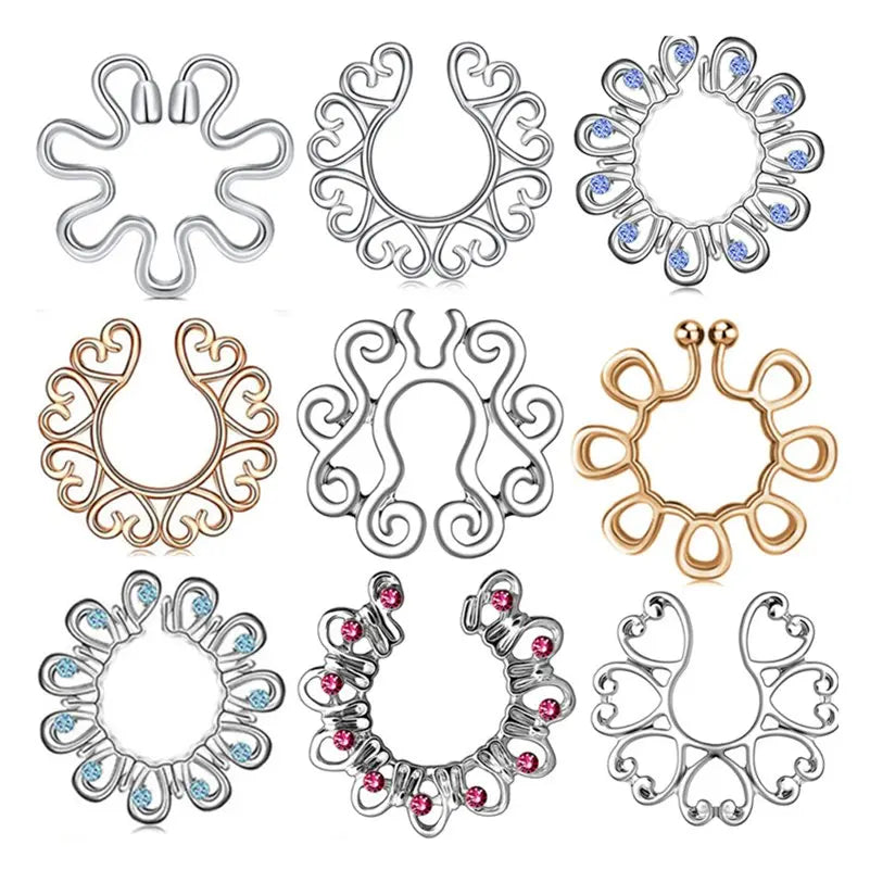 Fleur Unpierced Rings